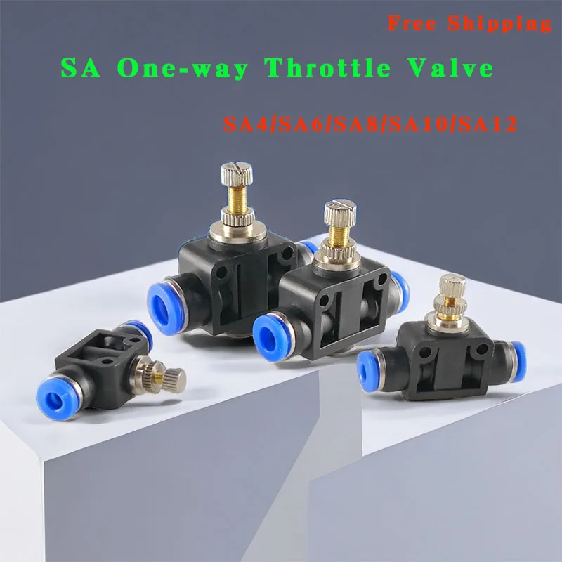 2050100PcsSAOnewayThrottleValvePneumaticsAirThrottleValve