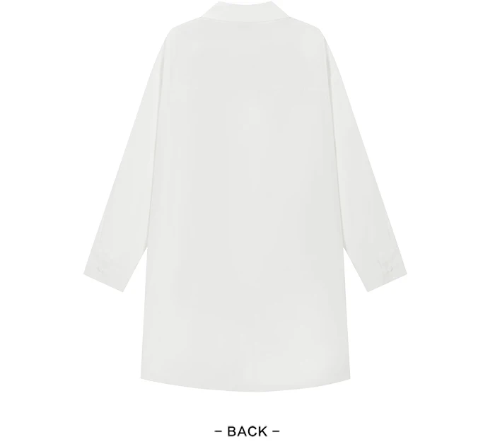 Dress Women Pointed Collar Stitching Fake Two-Piece Split Autumn New Oversize Literary Dress Gentle