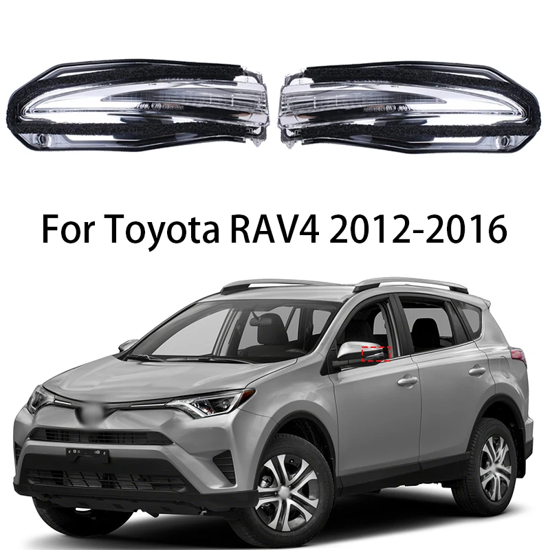 

For Toyota RAV4 2012-2016 Left Right Rearview Mirror Repeater Lamp LED Side Mirror Indicator Repeater 81730-42020 81740-42020