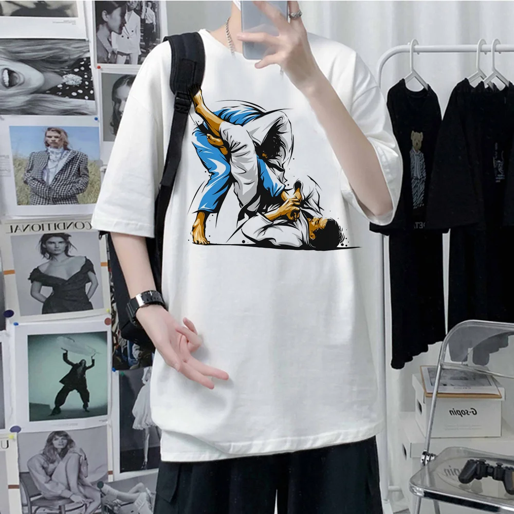 

bjj JIU JITSU t-shirts men funny streetwear harajuku t-shirts man manga anime Japanese clothes