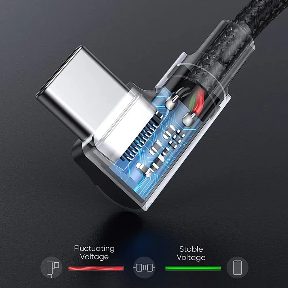 PD 고속 충전 라인 USB C에서 USB C 타입 케이블, 직각 와이어, 90 도 데이터 케이블, 노트북 휴대폰용, 60W