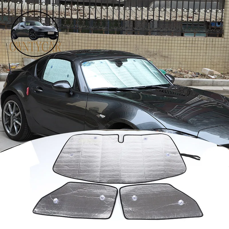 

Для Mazda MX-5 MX5 2016-2023 автомобильное переднее лобовое стекло, солнцезащитное стекло, автомобильные аксессуары