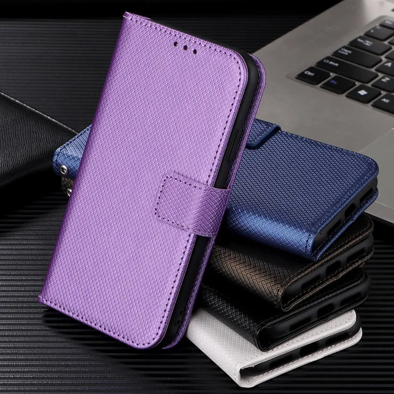 Leather Wallet Case with Pen and Card Slots