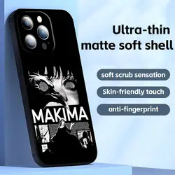 Premium Anime Chainsaw Man Shockproof Phone Case - Soft Black Cover - iPhone 12 Mini (Black10)