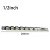 1 Pc Socket Storage Rack 1/4 3/8 1/2 Inch With 8 Clips On Rail Tool Organizer Storage For Any Home Or Industrial Garage 1