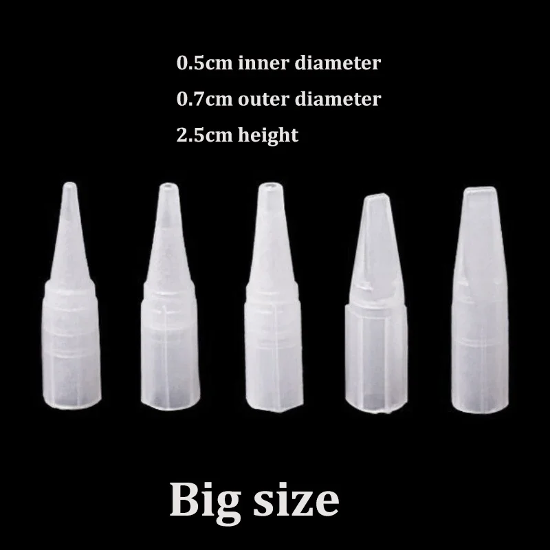Individual Packed Eyebrow Tattoo Tip Permanent Makeup Machine Tattoo Needle Tip Nozzle Needle Caps 100p 1RL/3RL/5RL/5F/7F Tattoo Microblading Needles Disposable Tattoo Tips