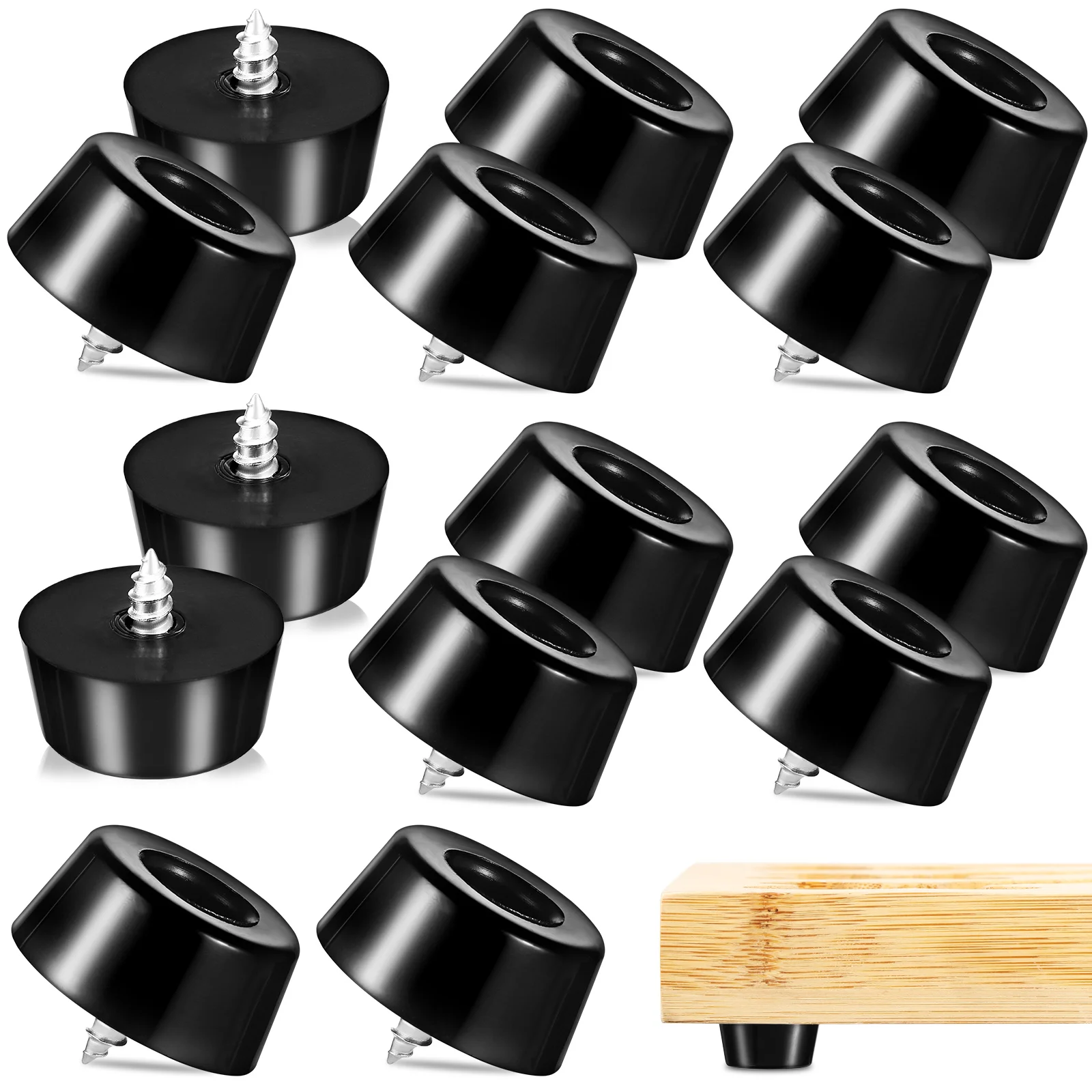 

Rubber Feet for Cutting Board with Stainless Steel Screws Non Slip Rubber Bumper Feet for Other Furniture