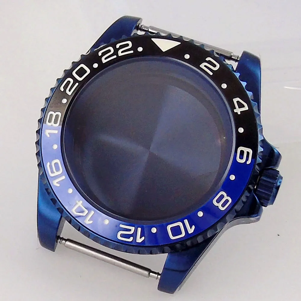 

20bar Waterproof SUB Blue Coated Watch Case for NH34 NH35 NH36 NH70 NH72 ETA2824 PT5000 Movement 38mm Insert 120clicks Bezel