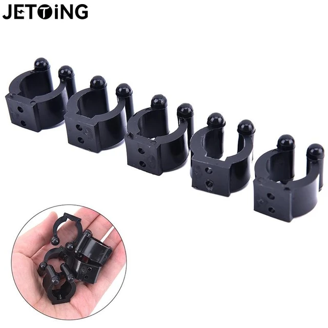 10Pcs Metal Fishing Rod Storage Clips Wall Mounted Fishing Pole Holder Clip  Fish