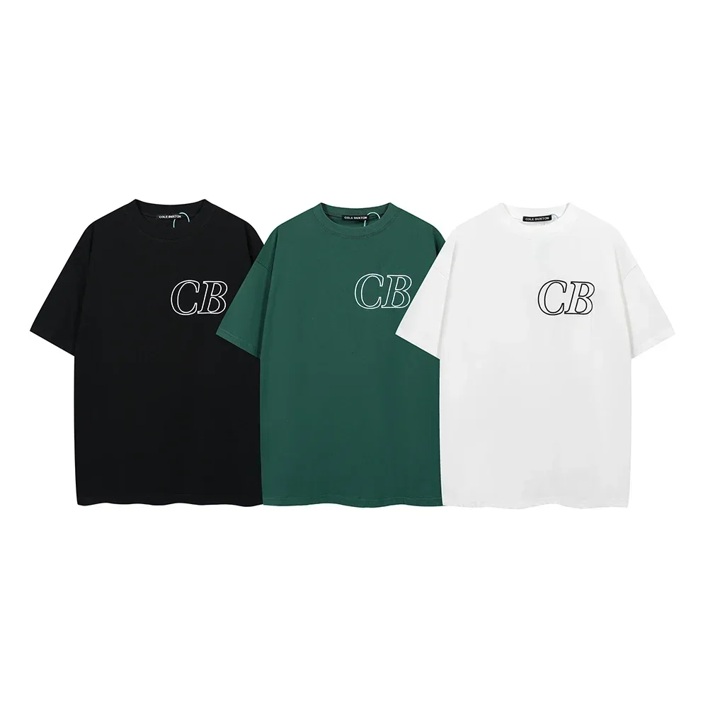 New Cole Buxton Hollow Logo Embroidery T Shirt Summer Men Women Cole Buxton Oversized T-Shirt High Quality Harajuku Men Clothing 3