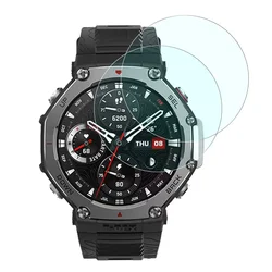 Premium 9H Tempered Glass Screen Protector - Anti - Scratch Clear Film Accessories - Amazfit T - Rex 3 Pro (6PCS)
