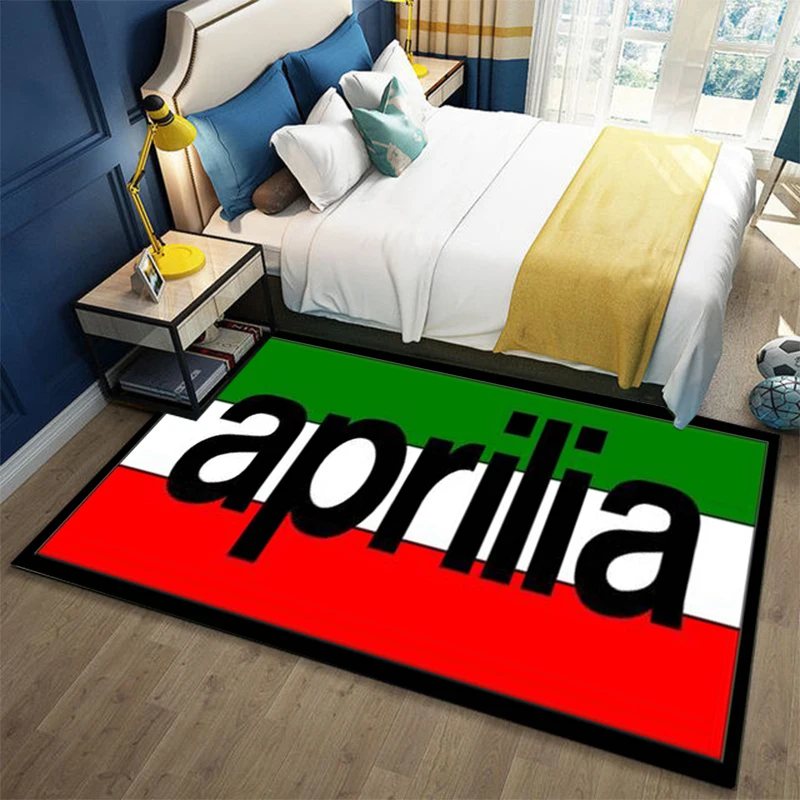 

3D printed A -Aprilia logo carpet, living room and bedroom decorative carpet, kitchen and bathroom non slip floor mat, door mat