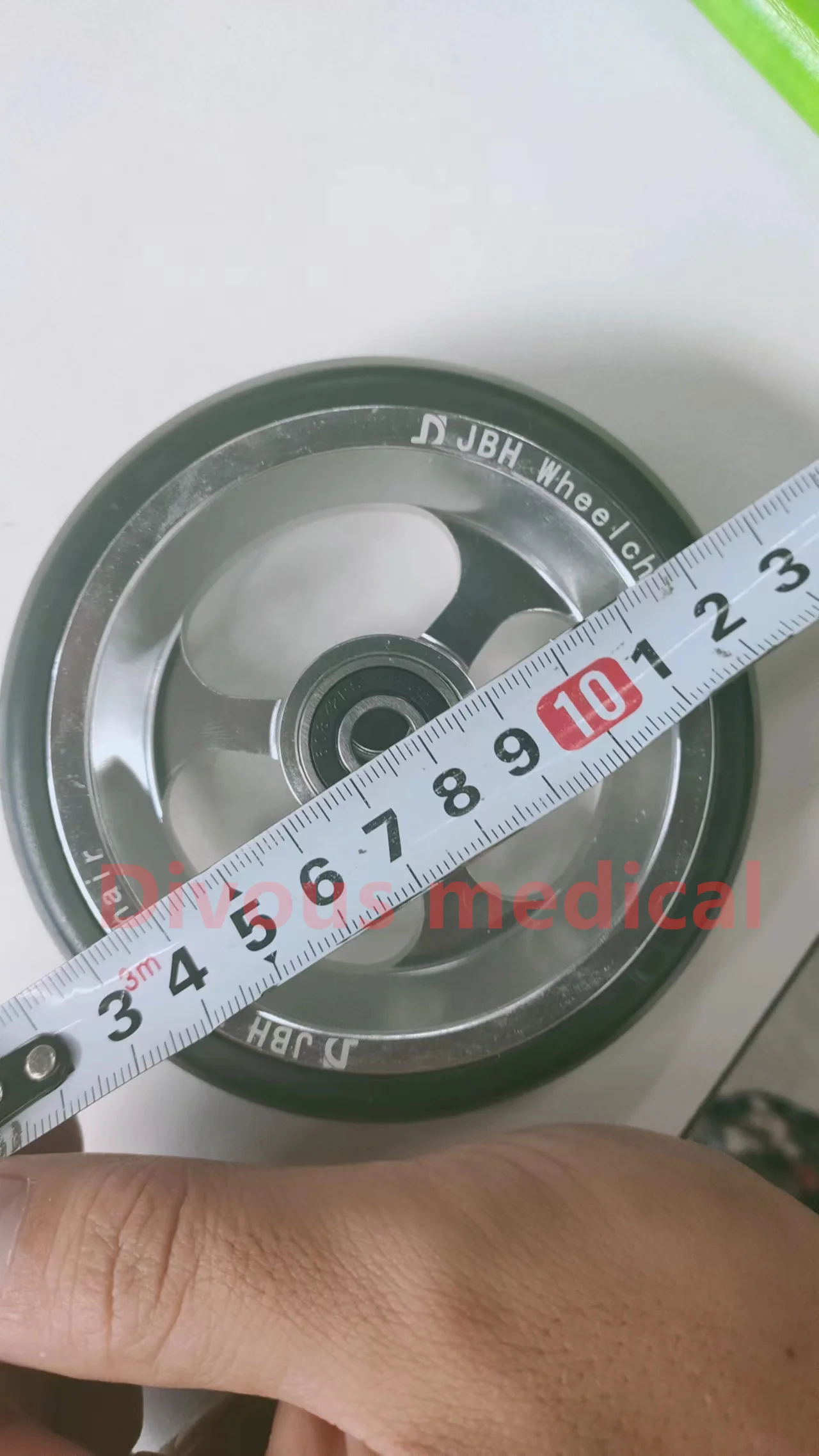 (2X )  4 inch Front Wheels Wheelchair Disabled Manual Sport Wheelchair 6