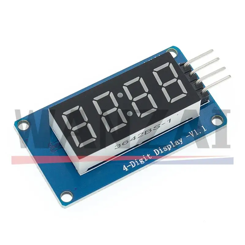 TM1637 LED Display Module for Arduino 7 Segment 4 Bits 0.36 Inch Clock RED Anode Digital Tube Four Serial Driver Board Pack led digital tube display