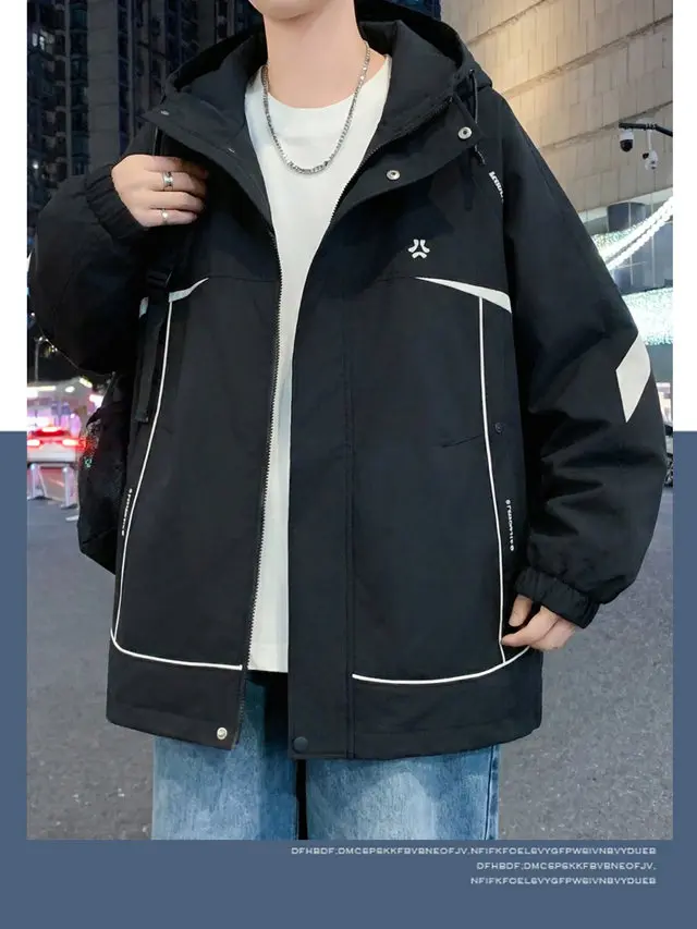 Hochwertige Herren-Kapuzenjacken 2026 Frühling Herbst Jugend Streetwear Reißverschluss-Windbreaker Outdoor-Sport Lockere Mäntel Kleidung – Detail 15