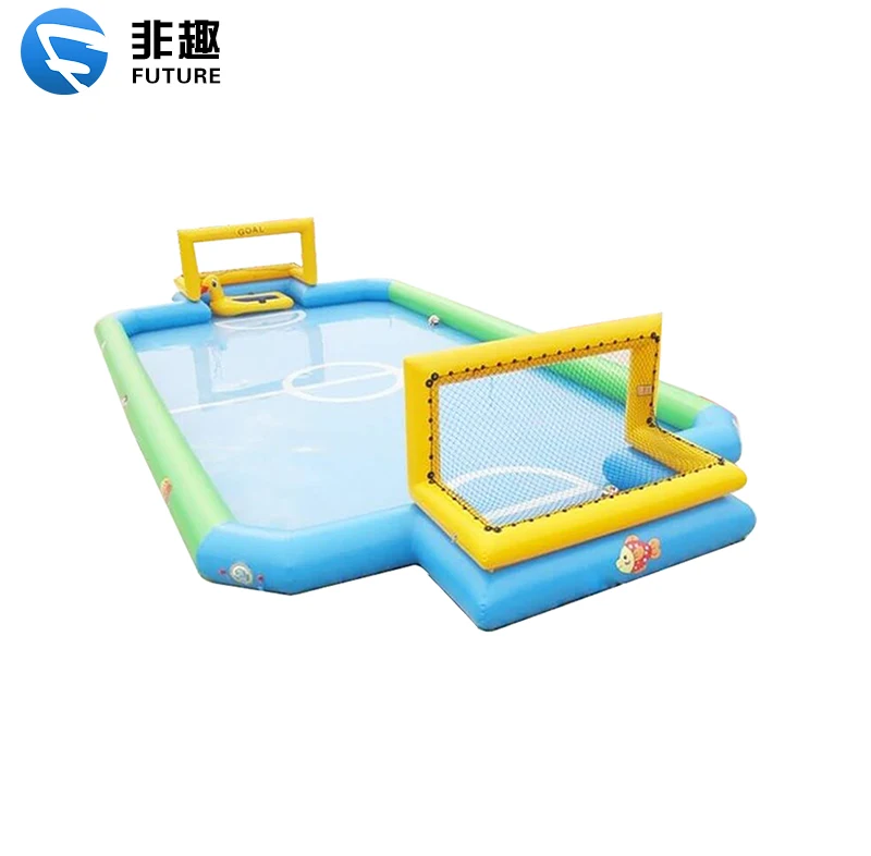 

Inflatable Floating Playground Aqua Park Equipment Inflatable Bed Inflatable Water Football Court Water Park For Fun Play