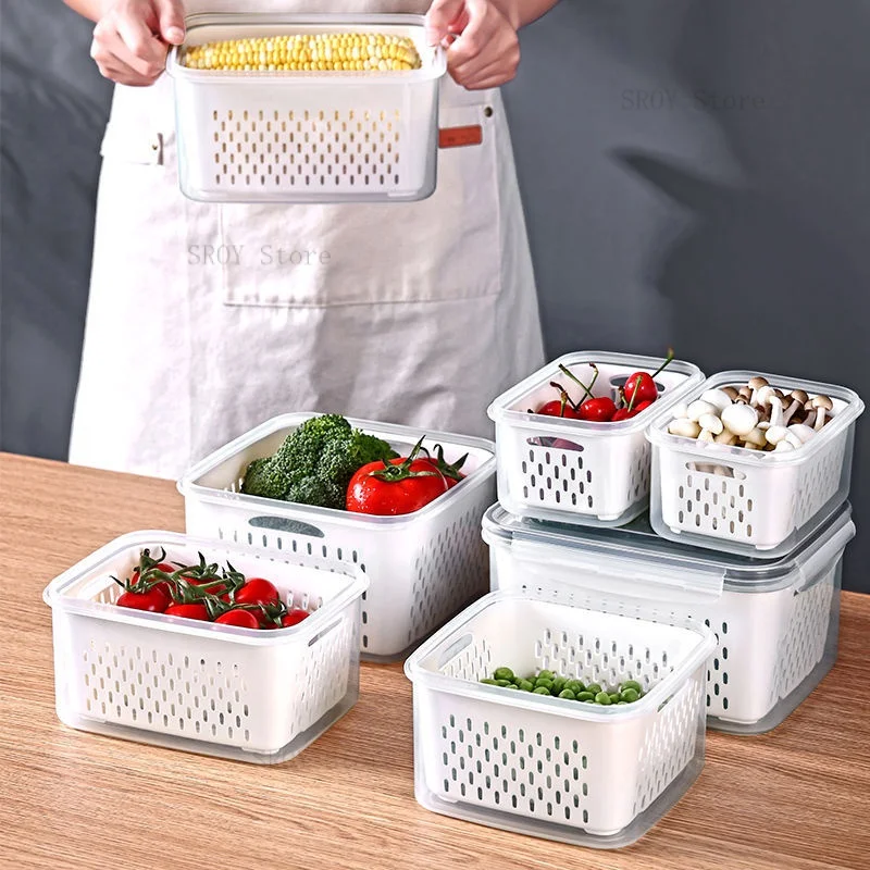 Food Saver Vacuum Container Leakproof Insulated Food Jar Stackable Storage  Organizer Food Holder Lunch Box For Vegetable Fruit - AliExpress