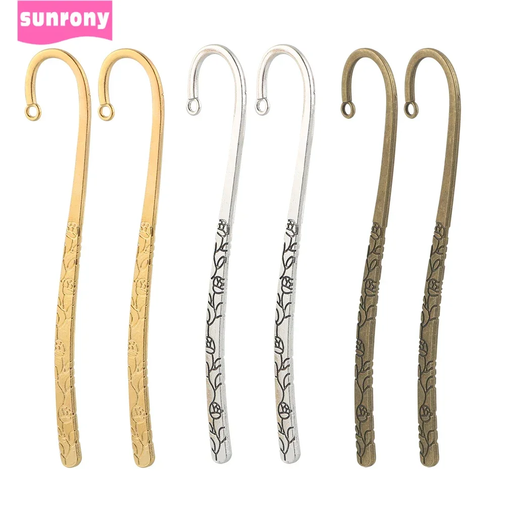 

Sunrony, 10 шт., ретро-закладка для волос, Шпилька для волос, металлическая подвеска в античном стиле, аксессуары ручной работы для ювелирных изделий