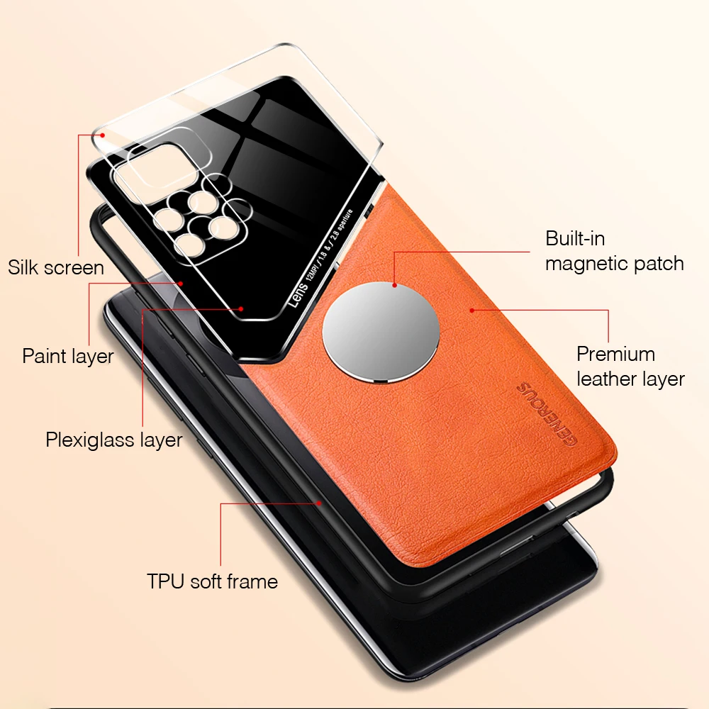 Leather Texture Case For VIVO Y03 Y17S Y27 5G Y16 Y36 Y35 Y77 Cover With Car Magnetic Suction Holder Coque Fundas Capa_voghion.com