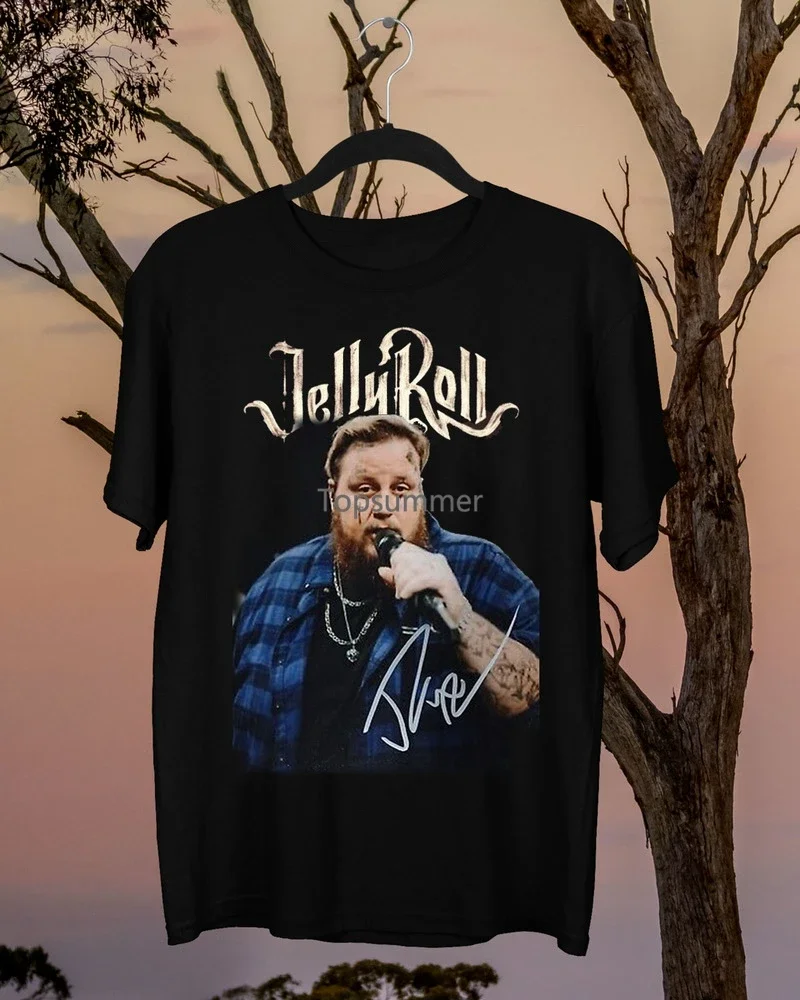 

Rare Jelly Roll Signature Country Music Black All Size T-Shirt Fa1083