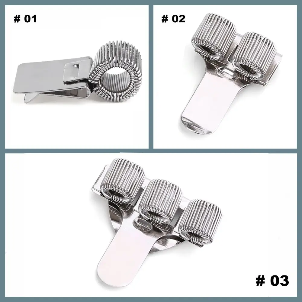1Pc Single/Double/Triple Hole Metal Spring Pen Holder With Pocket Clip Doctors Nurse Uniform Pen Holders pen holder pen and brush holder
