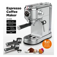 Manual Coffee Machine 19bar High Quality Espresso Coffee Machine Electric Home Coffee Machine 1