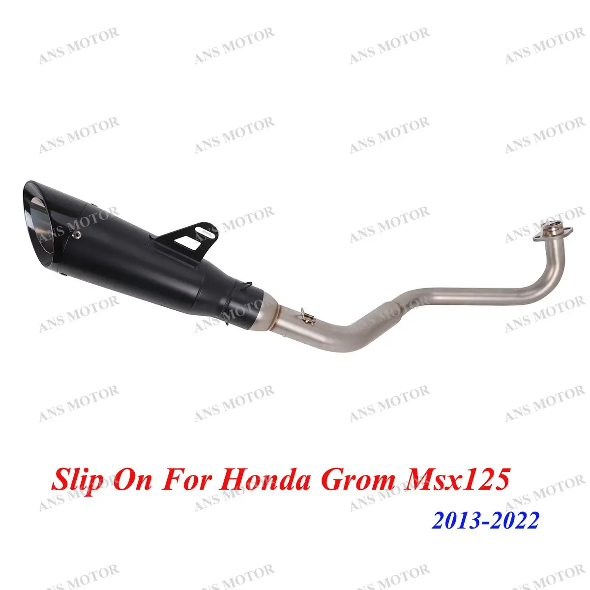 Slip On For Honda Grom Msx125 2013- Complete Exhaust System Motorcycle Eacape Moto Exhaust Muffler With Removable DB Killer
