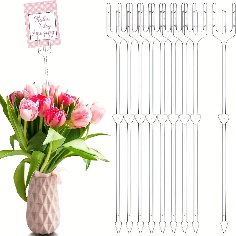 About 80pcs floral card holders are selected, suitable for bouquet arrangement, wedding birthday party decoration