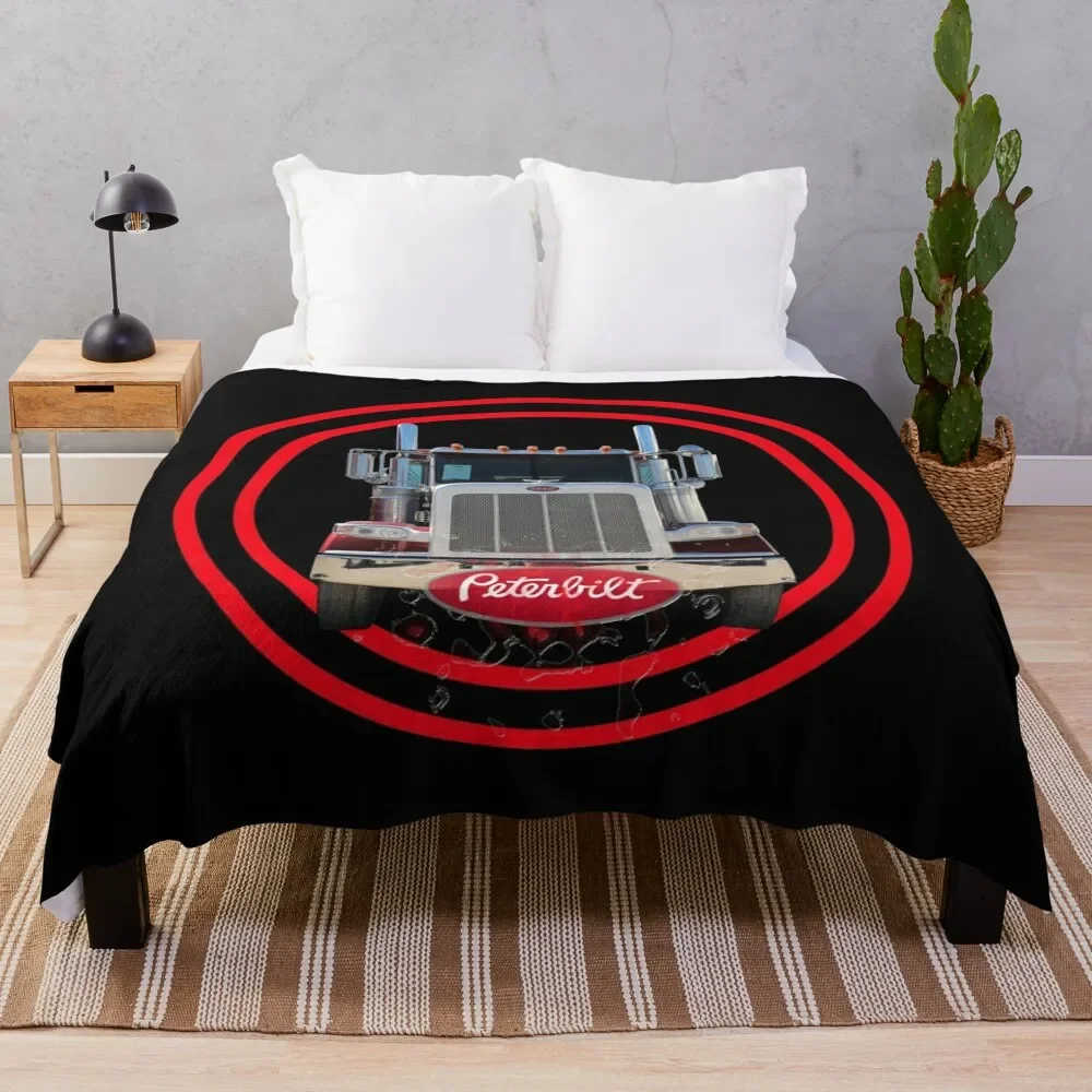 

Truck Logo peterbilt Throw Blanket Blankets For Baby Flannels Blanket