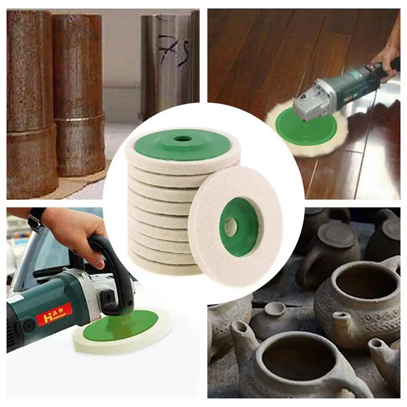 

Wool Polishing Wheel Durable Grinding Wheel Pad Wheel Felt Polishing Pad Disc Angle Grinder For Metal Marble Glass Ceramics