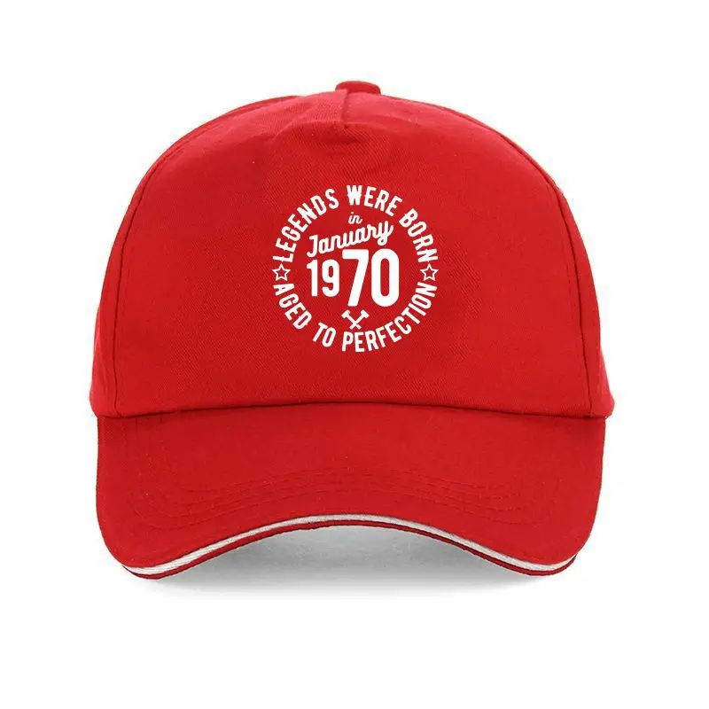 

Солнцезащитная шапка 1970, одежда, 100% органический хлопок, брендовая мужская бейсболка с легендами, родилась в январе, на день отдыха
