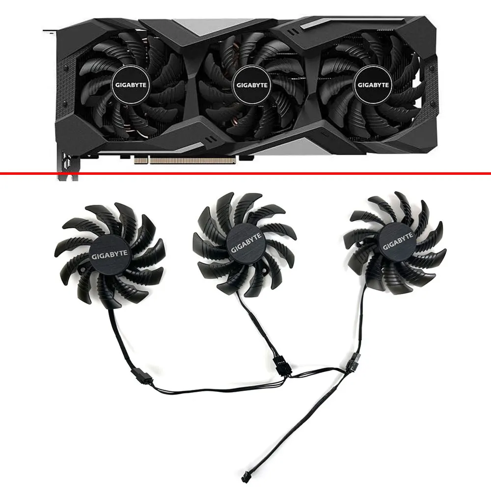 

Cooling Fan 3PCS 75MM 4PIN PLD08010S12HH T128010SU GTX1660 For Gigabyte GeForce GTX 1660 SUPER AORUS 6G RTX2060 RTX3060 RTX3070