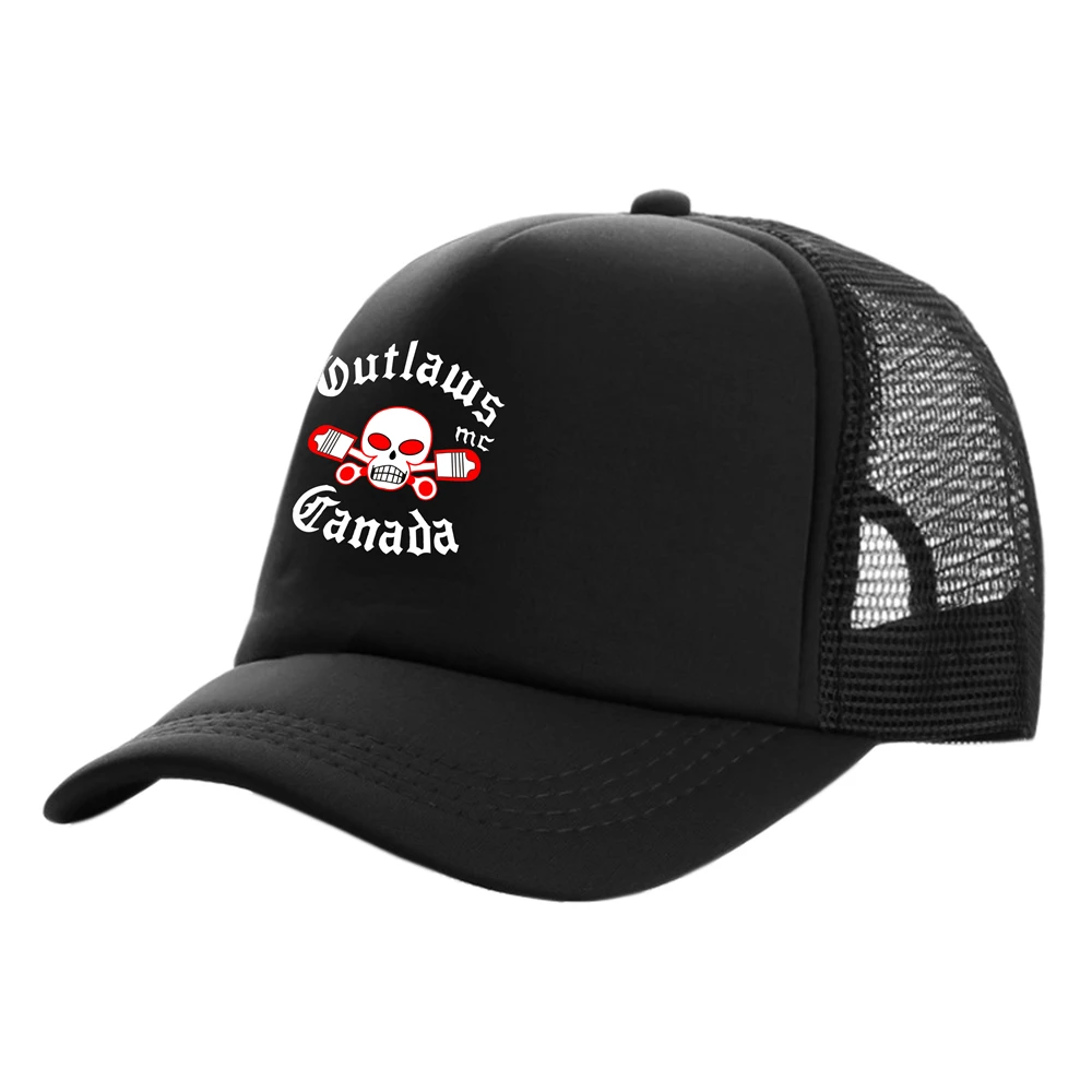 New Outlaws MC Canada Trucker Caps Men Cool Summer Mesh Net Hat