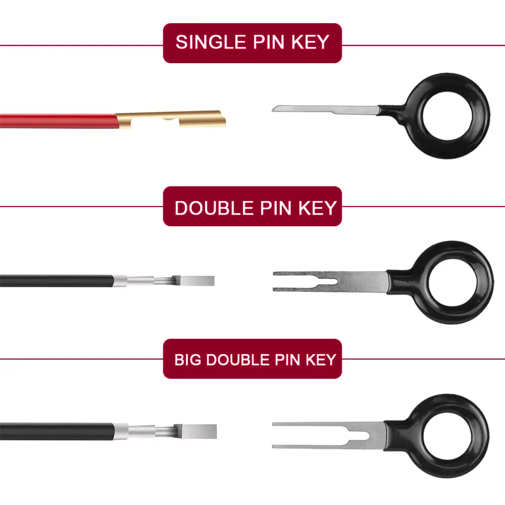 Car Terminal Disassembly And Maintenance Manual Tool Release Tool Wire Connector Pin Release Key Extraction Tool 41/21/11PCS 3