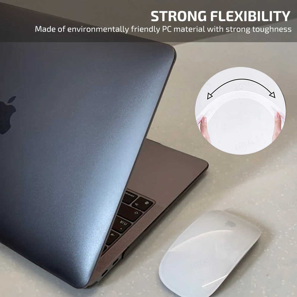Capa para Laptop sem Impressão Digital Capa para Macbook Air 13 m1 m2 Macbook Air 15.3 2023 2023 Air 13.6 2023 Macbook Pro 13 - Imagem 5