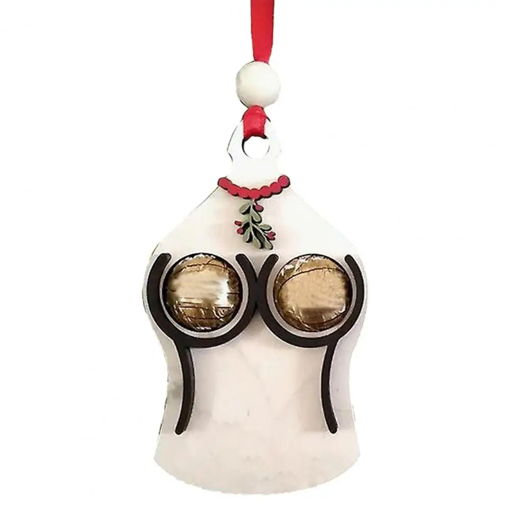 

Hanging Pendant Unique Wooden Christmas Tree Pendant with Lanyard Fun Door Ornament with Smooth Surface Easy to Hang Decor Party