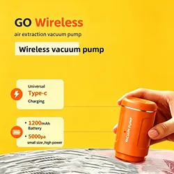 Portable Electric Vacuum Pump for Space - Saving Storage Bags - Air Compressor for Clothes and Blankets, Perfect for Home and Travel Organizing (US Dual Purpose)