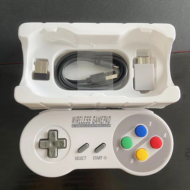 2RecieverGameControllerWirelessColorfulButton24GGamepadJoypad