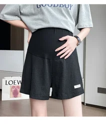 Maternity Summer Security Pants Loose Pregnant Women Belly Shorts Fashionable Plus Size Low-waist Wide-leg Trousers Wholesale