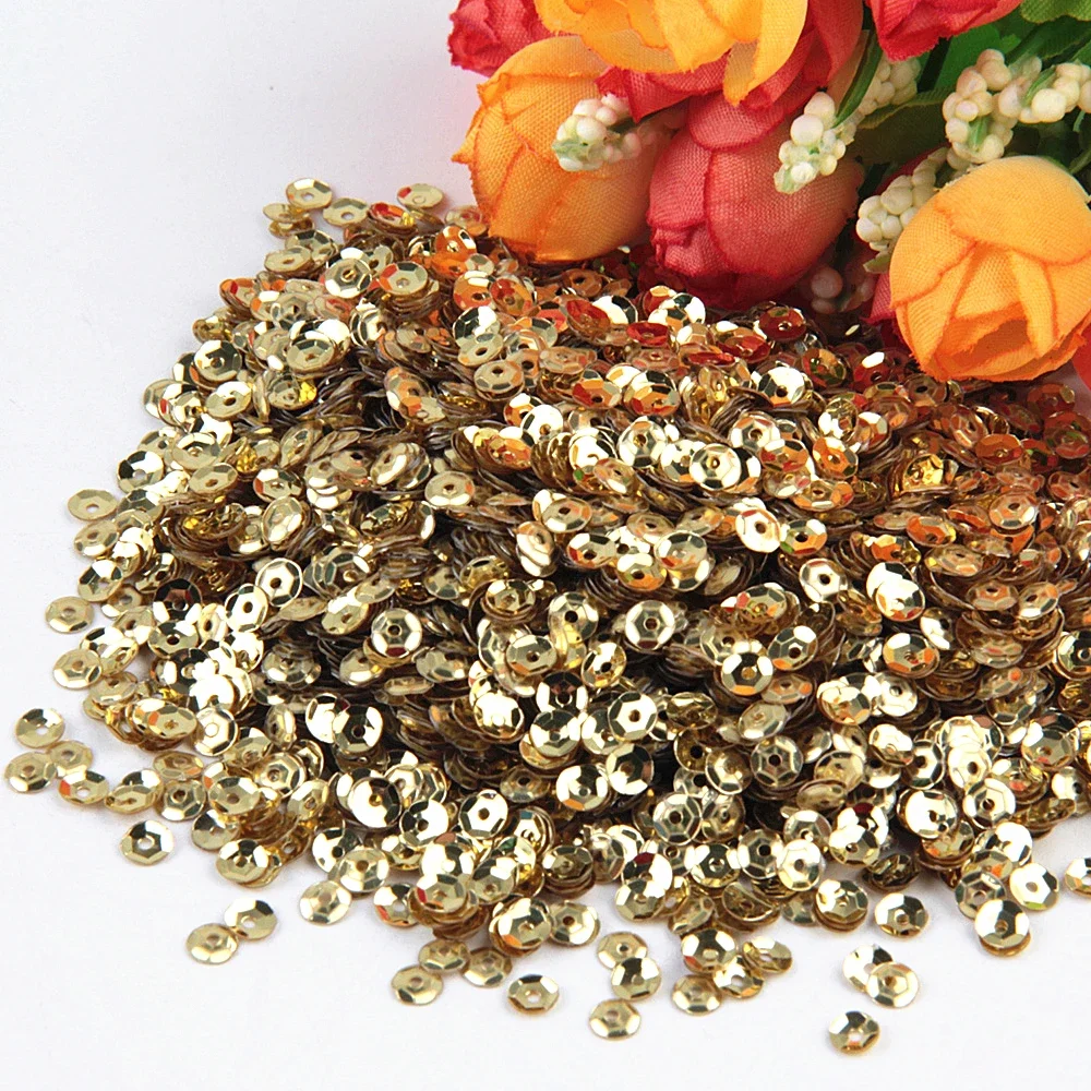 Sparkling Gold Sequin Mix for Crafting and Decoration