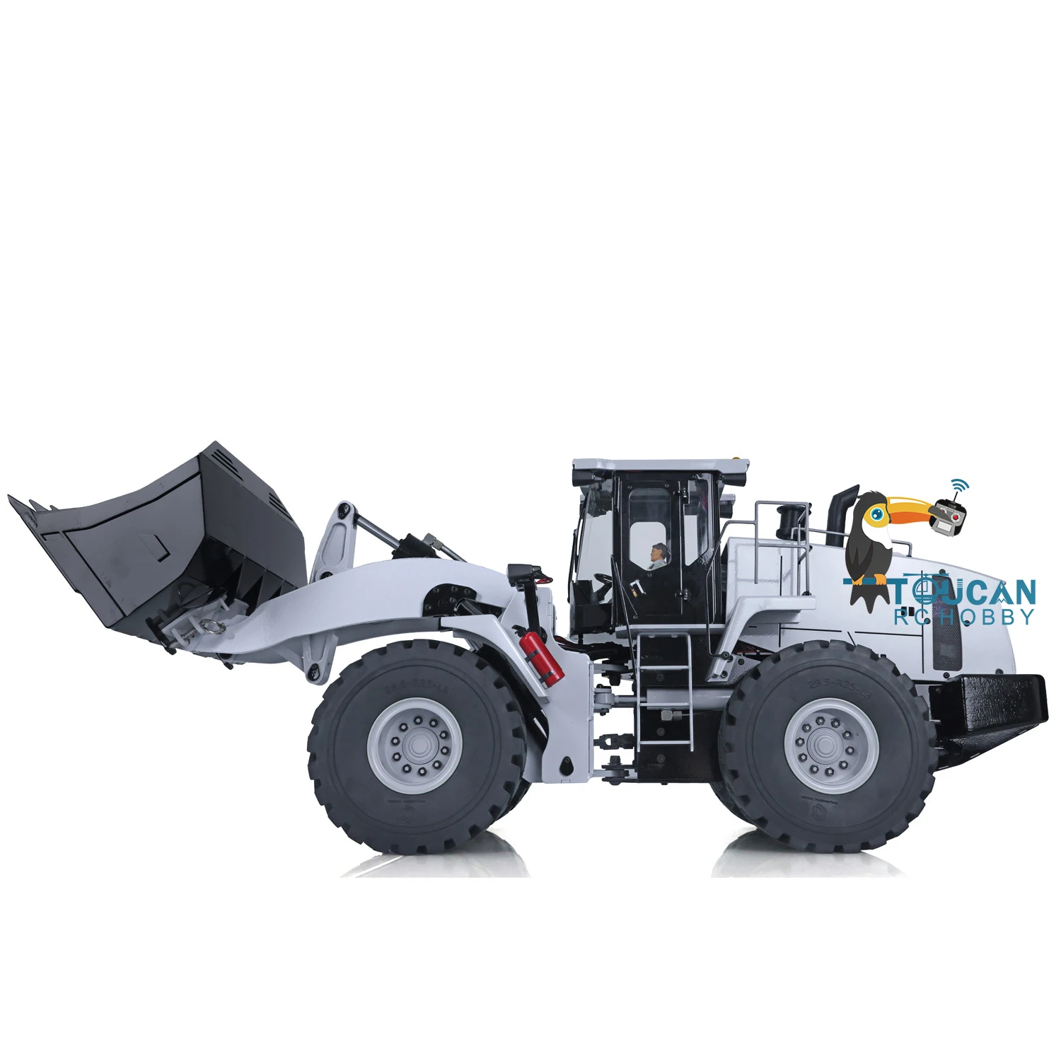 XDRC WA470 RC Hydraulic Loader 1/14 Scale Metal Car Truck Toy ESC Motor Servo Lights Refitted 980L Model Toys TH18404 4