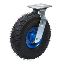Cart Wheel 8/10 Inch Rubber Universal Wheel Trolley Inflatable Wheel Load 500KG 1