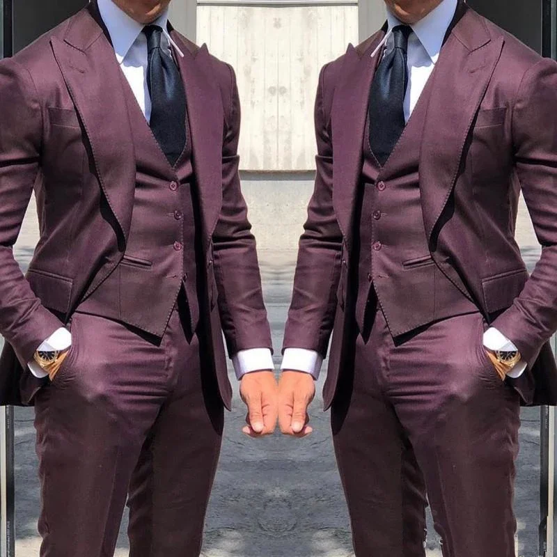 

Mans Wedding Suits Best Man Groom Wear Tuxedos Blazer Party Suit Business Suit Wedding Prom Dresses Peaky Blinders 3 Pieces Suit