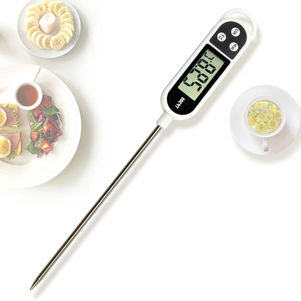 TP300 Food Thermometer LCD Digital Display Electronic Cooking Food Kitchen BBQ Probe Measuring Tool High Accuracy Kitchen Tools