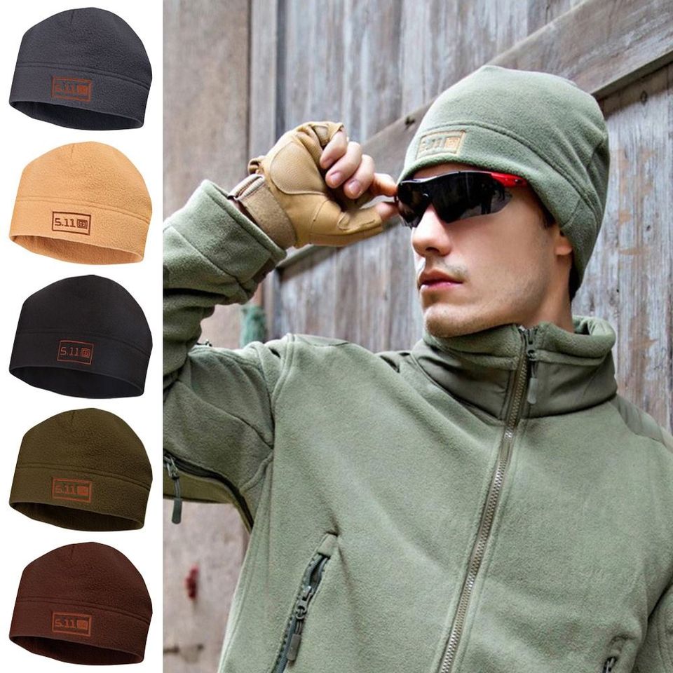 1PC Outdoor Windproof Warm Fleece Cap Men Women Winter Sport Hat Riding Fishing Hiking Climbing Training Thermal Hat