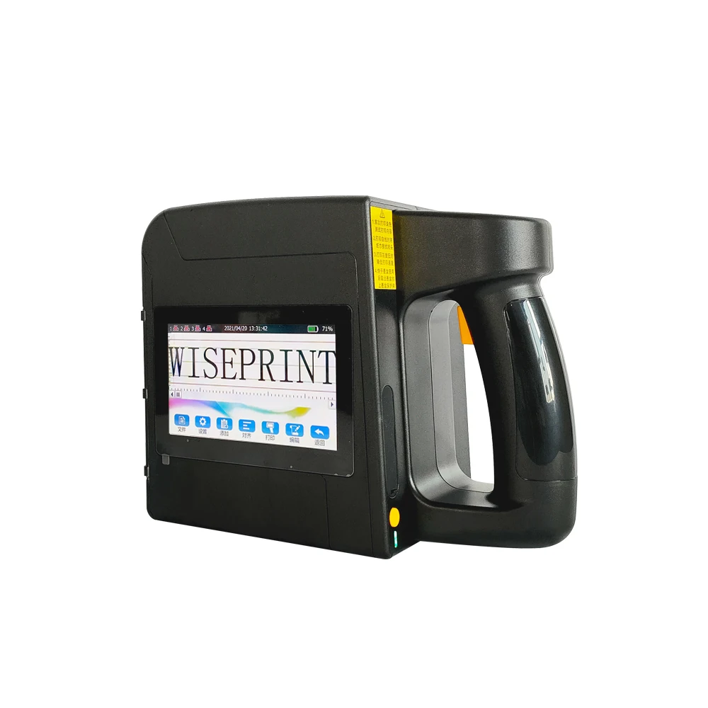 Stampante a getto d'inchiostro portatile industriale 10 cm 600 DPI per codici QR/codici a barre/data di scadenza/logo/etichette, con cartucce d'inchiostro - immagine 2