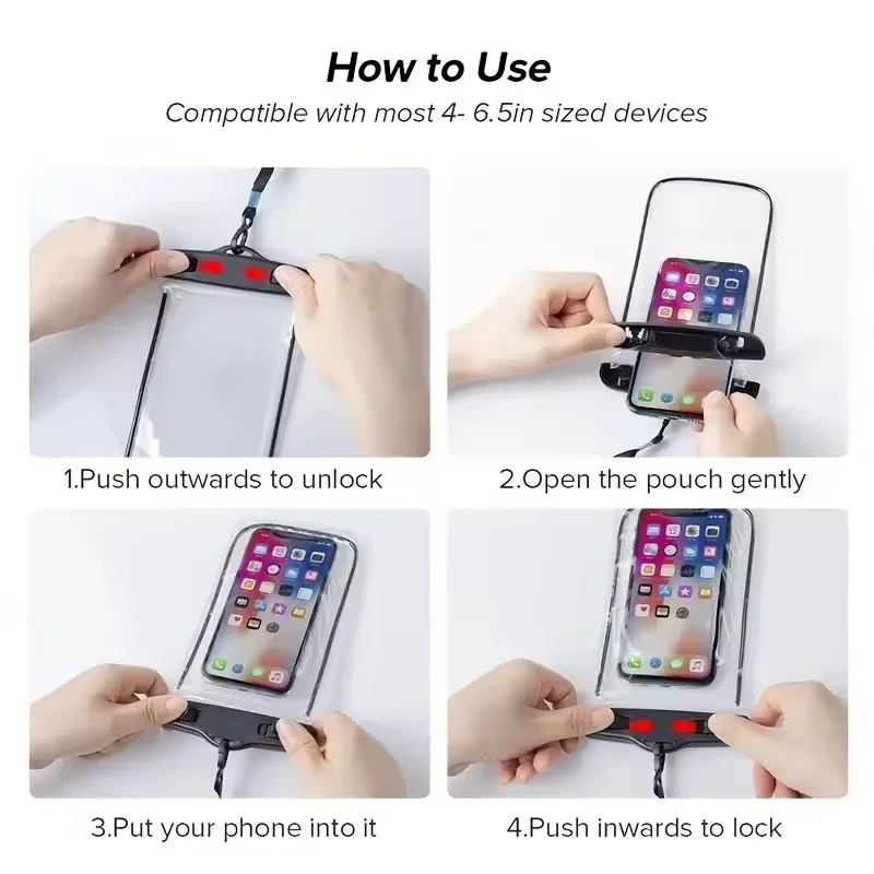 IP68 Waterproof Phone Case Swimming Waterproof Bag Universal Underwater Phone Protection Bag for iPhone Samsung Xiaomi PV Cover