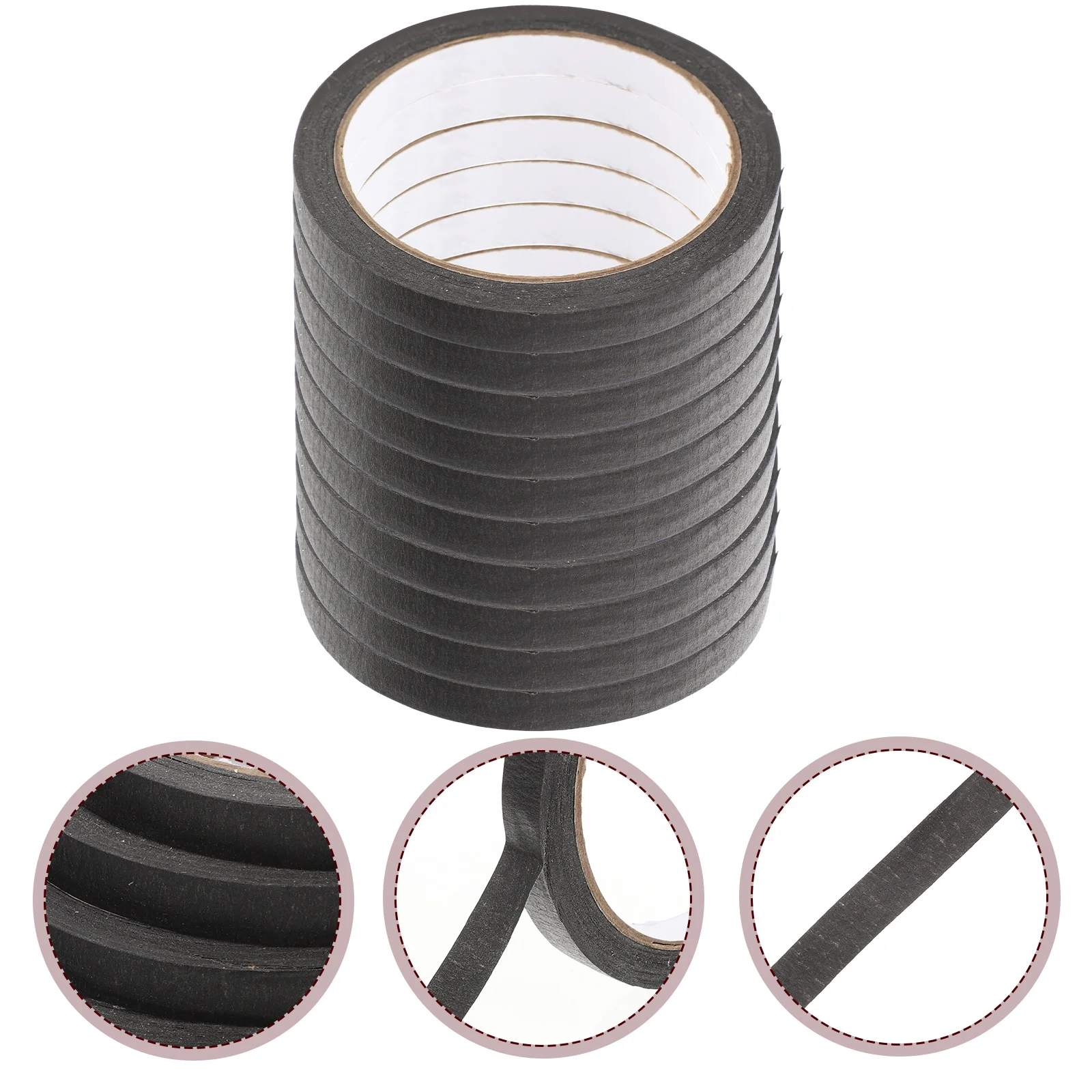 

10 Rolls of DIY Masking Tapes Craft Paper Tapes Self-adhesive Tapes