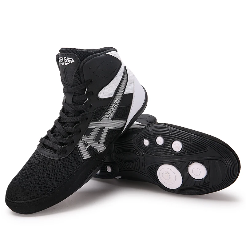 32-47# Unisex Wrestling Shoes KID Adolescents Professional Training Competition Shoes Adult Boxing Squat Hard Pull