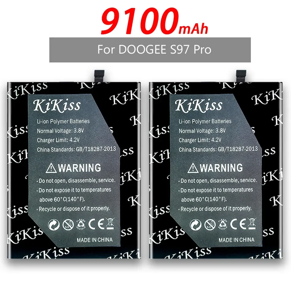 New  KiKiss BAT21ZN1318500 Powerful Battery for DOOGEE S97 Pro S97Pro High Quality Bateria Batterij